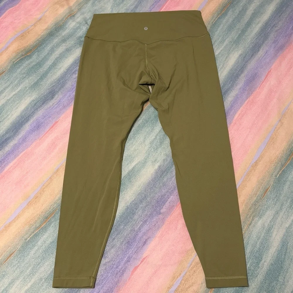 Lululemon 28” Align High-Rise Leggings Bronze Green size 14